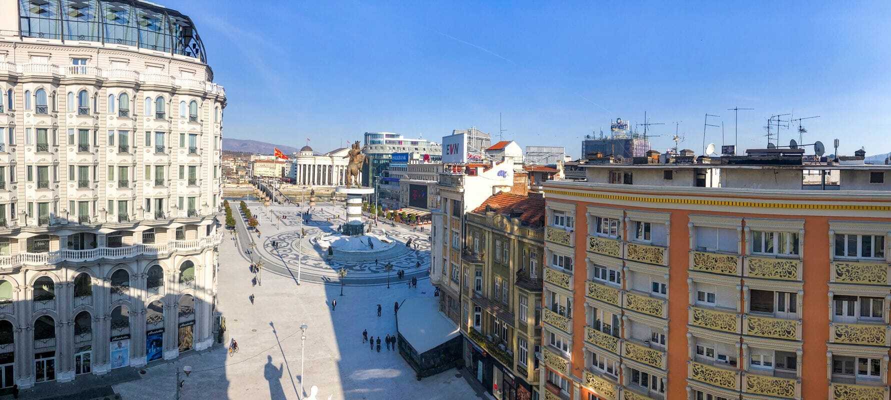 Hotel Square Скопие Екстериор снимка